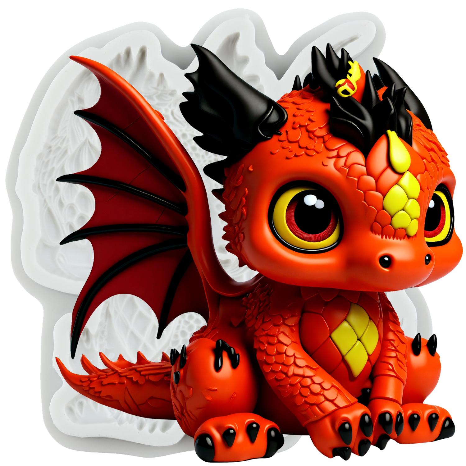 

Dragon Silicone Mold Dragon Fondant Molds Cake Decorating Tools Theme Cake Dessert Decorated Chocolate Candy Mold