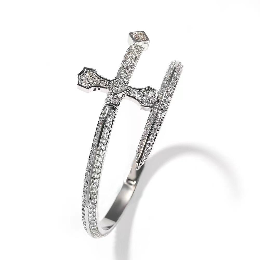 Hip-hop Retro Zwaard van Gerechtigheid Armband High-end Armband voor Jongens