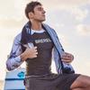 Mens Long Sleeve Rash Guard UV Protection Quick Dry Swimwear Snorkeling Surfing Diving Pool Spa