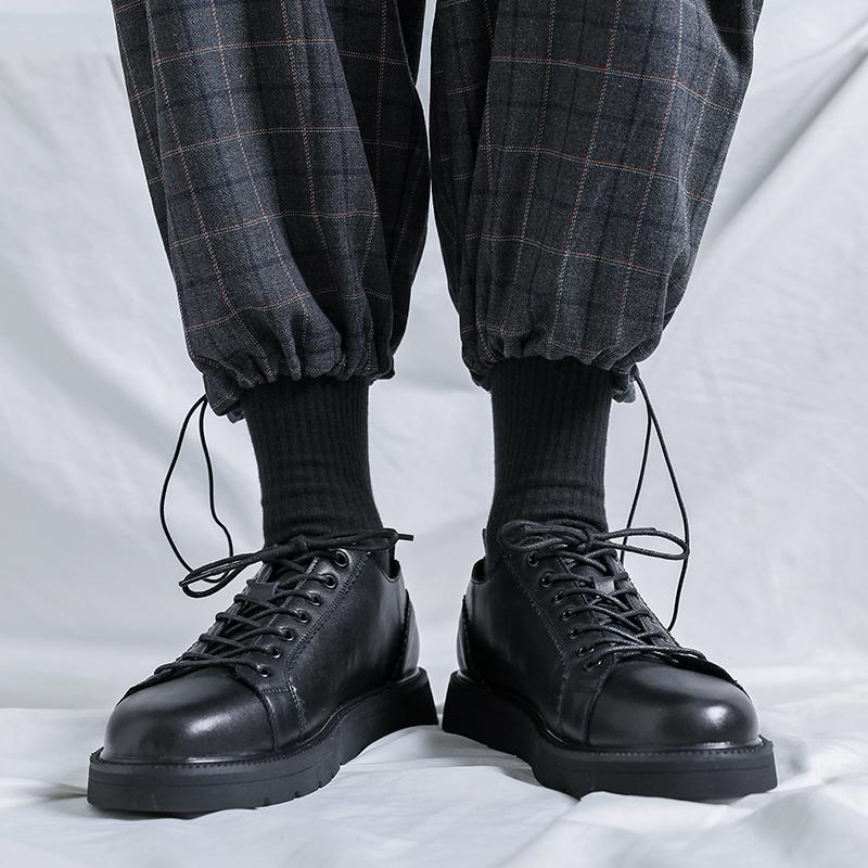Fashion Casual men's shoes Minimalist fashionable and versatile styles Business Office Outdoor casual youth shoes Quality Adult Black