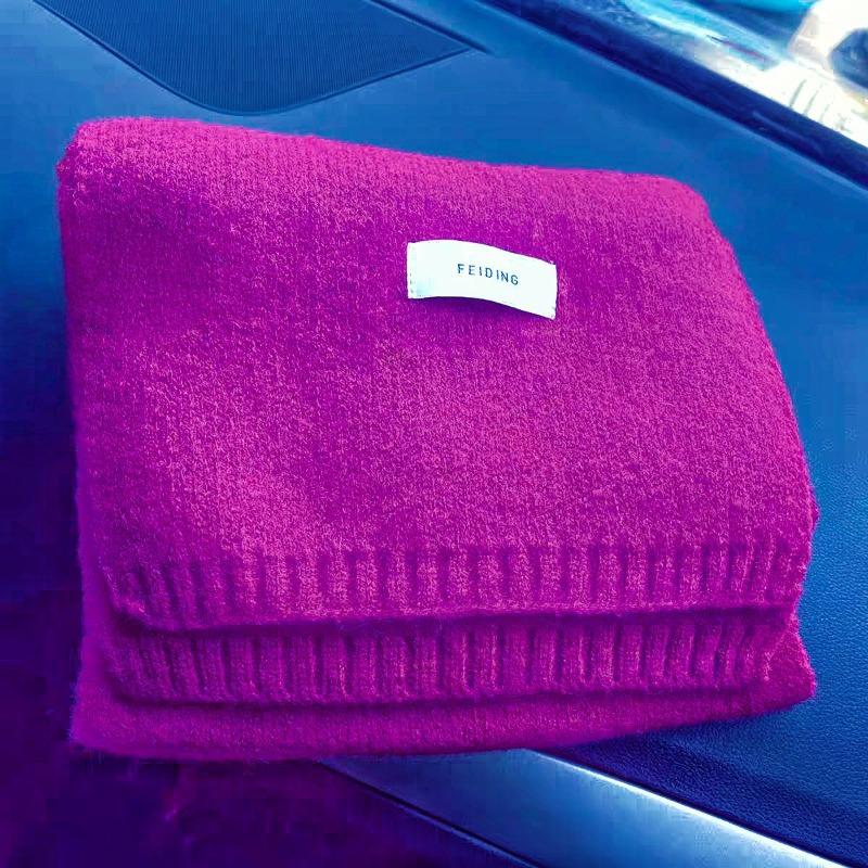High-end Versatile Small Scarf Women's Autumn and Winter New Soft Waxy Knitted Imitation Cashmere Neck Protection Warm Scarf