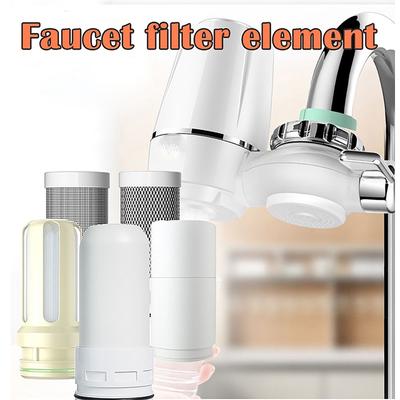 Juego de 5 filtros de agua para grifo, elemento de filtro de agua, reemplazo lavable, Reduce los accesorios para cloro, purificador de agua