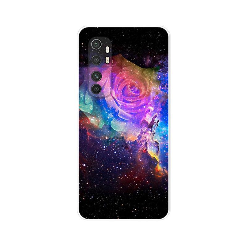 Case For Xiaomi Mi Note 10 Lite Cover Silicone Soft TPU Flower Fundas For Xiaomi Mi Note 10Lite Note10 Lite Capa Shockproof Para