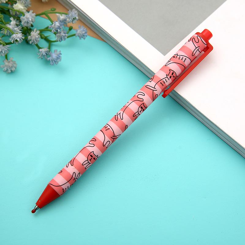 1 Pcs Cartoon Gel Pen Cute Kawaii Animal Stationary School Supplies Black Ink Pen Office Suppliers Gift