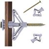 30/60/100 Pcs Plastic Butterfly Drywall Anchors with Screws for Heavy Duty Hollow Wall Plasterboard Home Repair