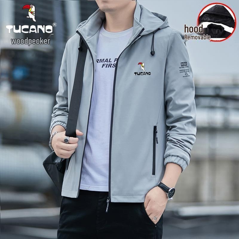 Woodpecker Men s Versatile Trend Jacket - 2025 Spring/Autumn Casual Outerwear L