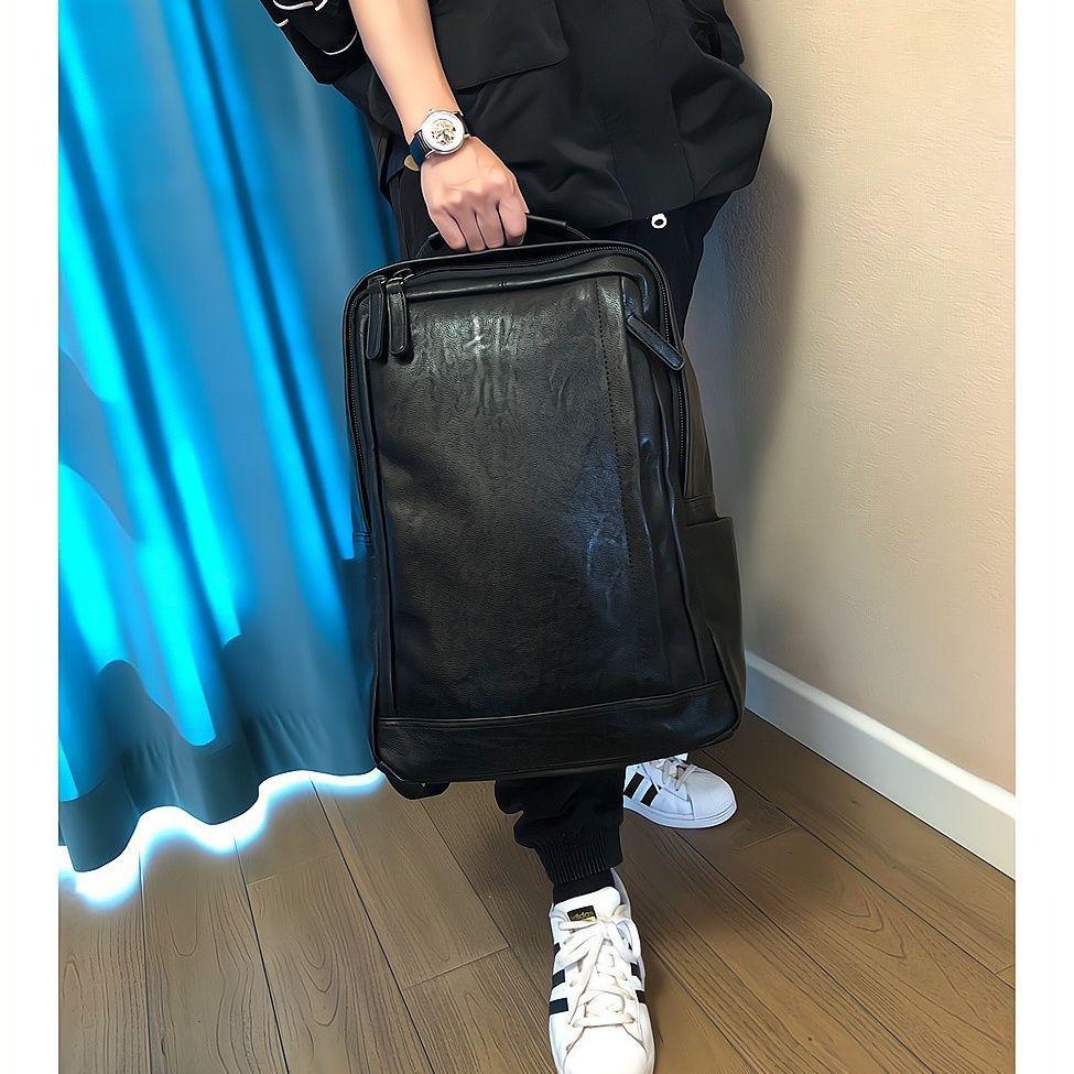 

Мужской модный повседневный деловой дорожный рюкзак 2025 года - Большая вместимость, сумка для ноутбука, школьная сумка