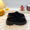Baotou Half Slippers Platform Women's Summer Wear 2025 New Muller Shoes Internet Celebrity Heel-less Bread Lazy Muffin Shoes