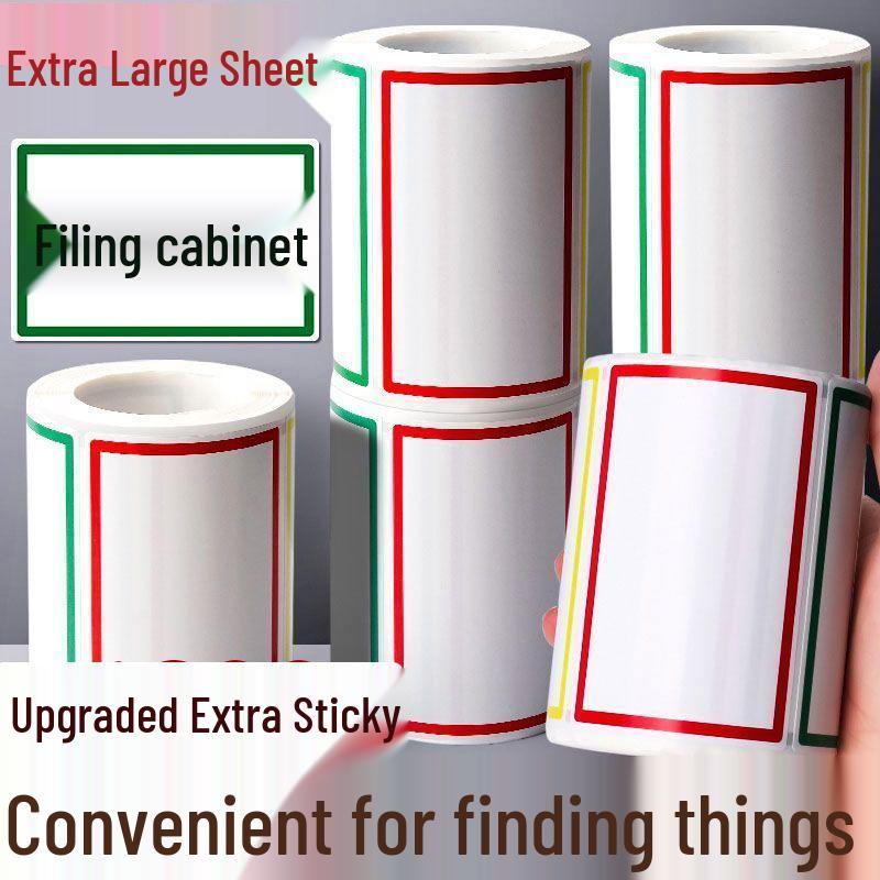 Extra-Large Self-Adhesive Color Label Stickers