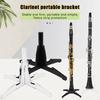 Clarinet Abs Stand Foldable Portable Four Legged Bracket Stand For Clarinet Oboe Saxophone Flute Woodwind Instrument Accessories