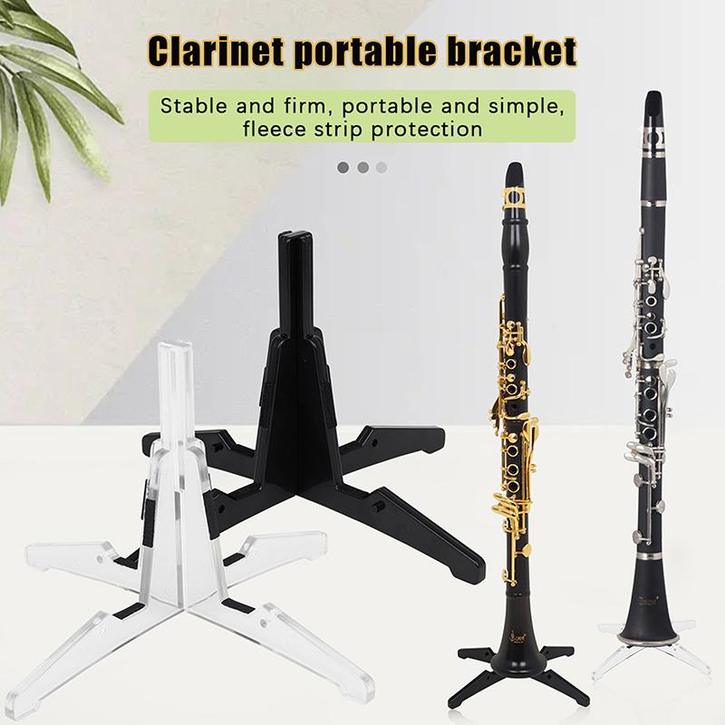 Clarinet Abs Stand Foldable Portable Four Legged Bracket Stand For Clarinet Oboe Saxophone Flute Woodwind Instrument Accessories