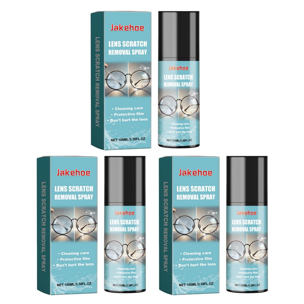 100ml Brillenreinigungslösung,Bildschirm-Linsenreiniger,Kratzerentfernungsspray,Linsenreiniger Brillen für Sonnenbrillen Brillen