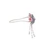 Luxury U Shape Butterfly Flower Tassel Hairsticks for Women New Chinese Style Fashion Hairpin Hair Clasp Hanfu Hair Accessories