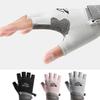 Sommer-Fahrradhandschuhe Atmungsaktiv UV-Schutz Halbfinger Angelhandschuhe für Herren Damen, Outdoor-Sportarten Reiten Fahren Sonnenschutzhandschuhe