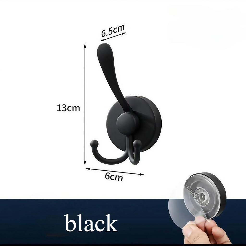 1pcs Stainless Steel Suction Cup Hook Waterproof Wall Mount Hooks Punch-free Reusable Kitchen Bathroom Wall Hanger Towel Clothes