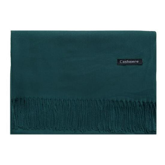 Red Faux Cashmere Winter Scarf for Women - 2026 Korean Style Solid Color Shawl with Logo, Ideal for Annual Meeting Gifts