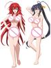 Anime High School DxD Sexy Girl Rias Gremory Himejima Akeno Irina Shidou Dakimakura Povlak na tělový polštář Polštář na objímání těla