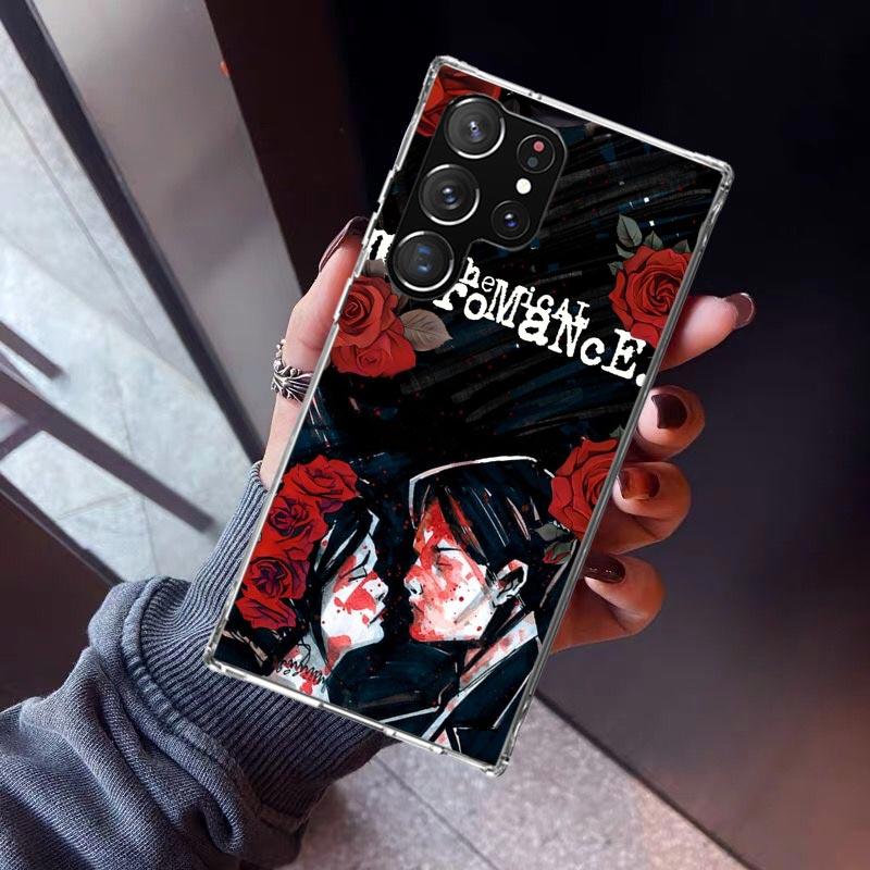 My Chemical Romance MCR Phone Case For Samsung Galaxy S26 S25 Edge S24 S23 Ultra S22 Plus S21 S20 FE Soft TPU Back Cover Funda G