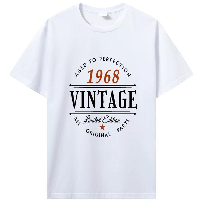 Novelty Vintage Born In 1968 Classic T Shirts Cotton Streetwear Short Sleeve Birthday Gifts Summer Style T-shirt Clothing