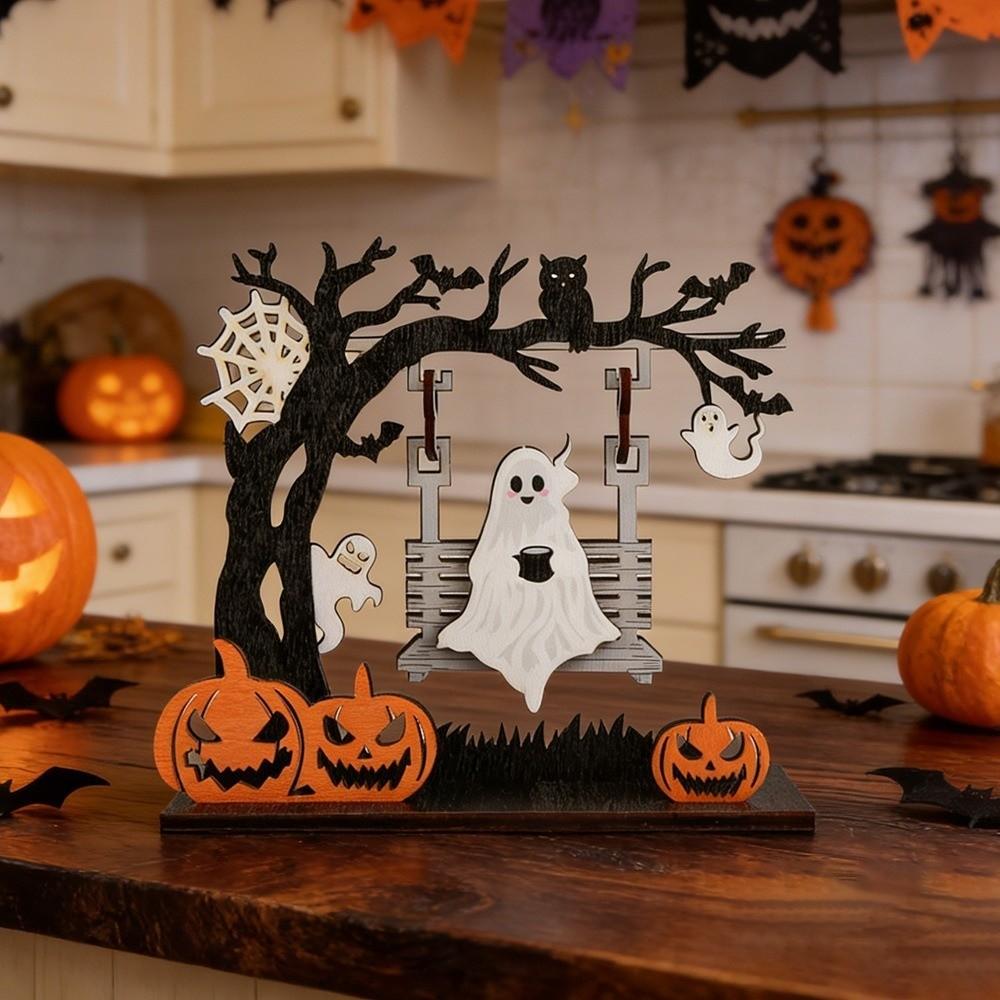 Wooden Decorative Statue Swing Style Display Figurines New Holiday Ornament Gift Giving
