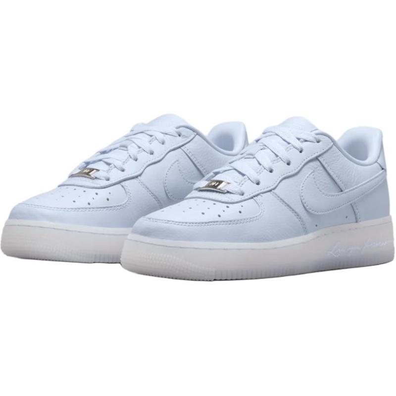 NOCTA X Nike Air Force 1 Slip Resistant Abrasion Resistant Low Top Kids' Skateboarding Shoes Light Purple Sneakers HQ1772-500