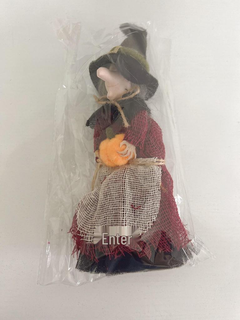 Witch Broom & Ghost Pendant Ceiling Halloween Decoration