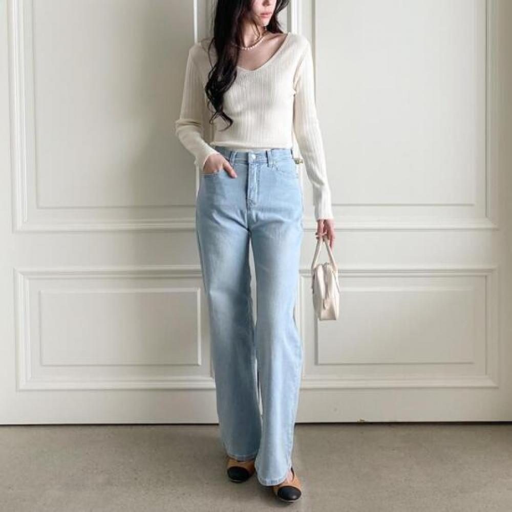 New ArriVals Open Run V Neck Slim FiT Long sleeVe Spring T shirT