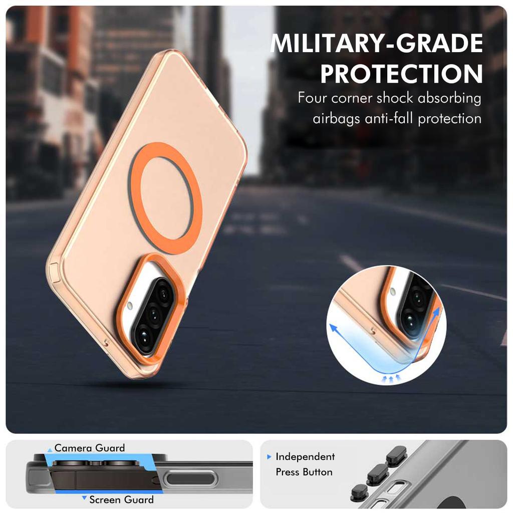 For Samsung Galaxy A17 4G/Galaxy A26 5G/Galaxy A17 5G Magnetic Case with 9H Tempered Glass ENKAY HAT PRINCE PC TPU Phone Cover