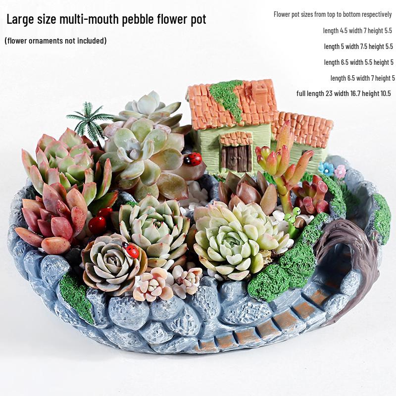 Extra-Large Hanging Succulent Pot: Multi-Diameter Micro-Landscape Decoration