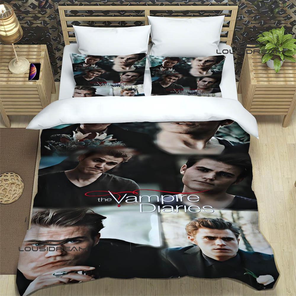 3D Damon Salvatore Printed Bedding Sets Exquisite Bed Supplies Set Duvet Cover Comforter Set Bedding Set Luxury Birthday Gift