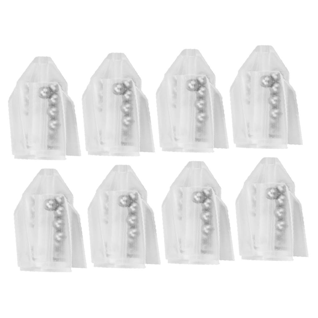 20 Buc Rattle Momeală Pescuit Rattle Tub Insert Momeală Pescuit Greutate Momeală cu Margele cu Inel