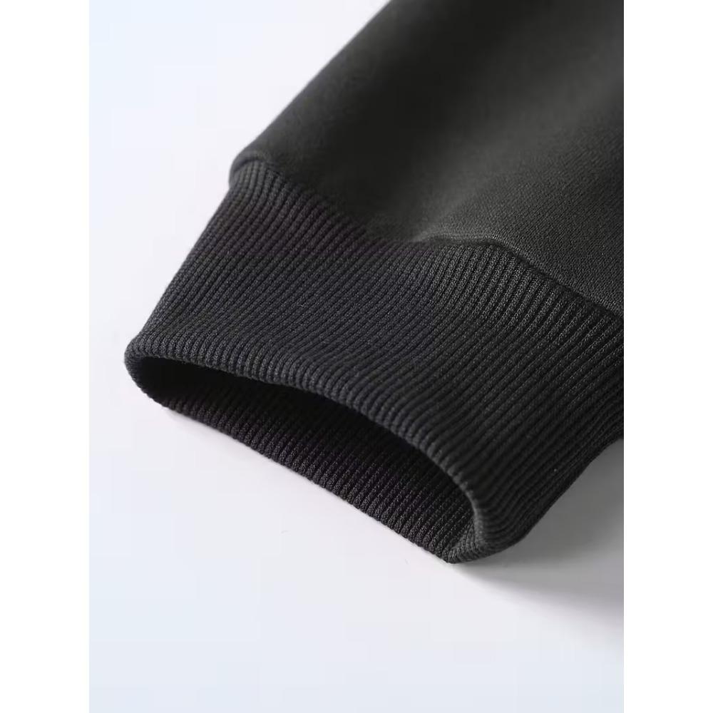 New Men's Hip Hop Double Hat Hoodie Zipper Casual Sweatshirt Street Fashion Autumn/Winter Fashion Coat