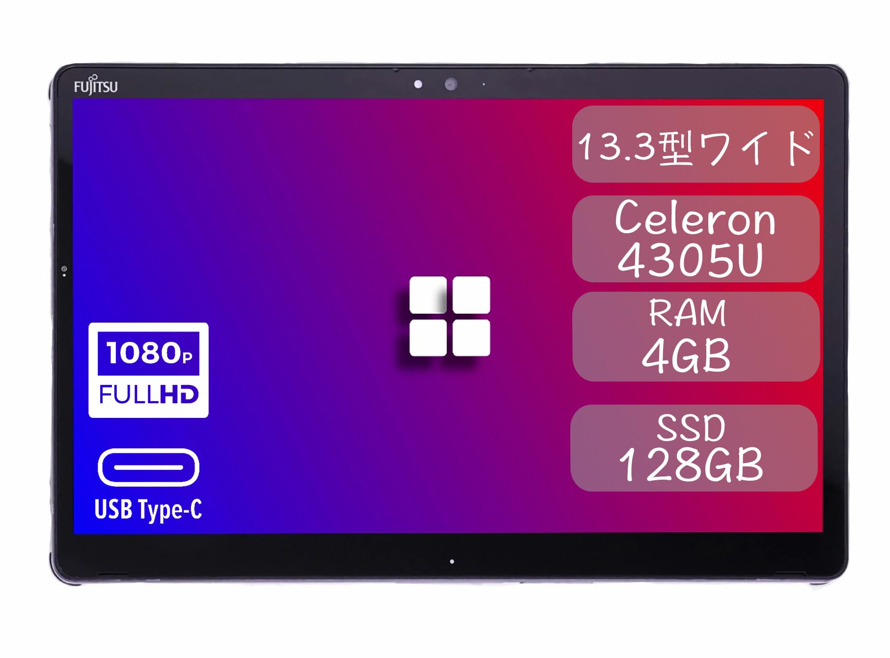

Refurbished Fujitsu ARROWS Tab Q739 Tablet Windows 11 4GB RAM 128GB SSD Bluetooth HDMI Camera Matte Full HD x Genuine Stylus Genuine Keyboard /