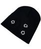 SK8ER ROCK Shot Holes Beanie ((Black))