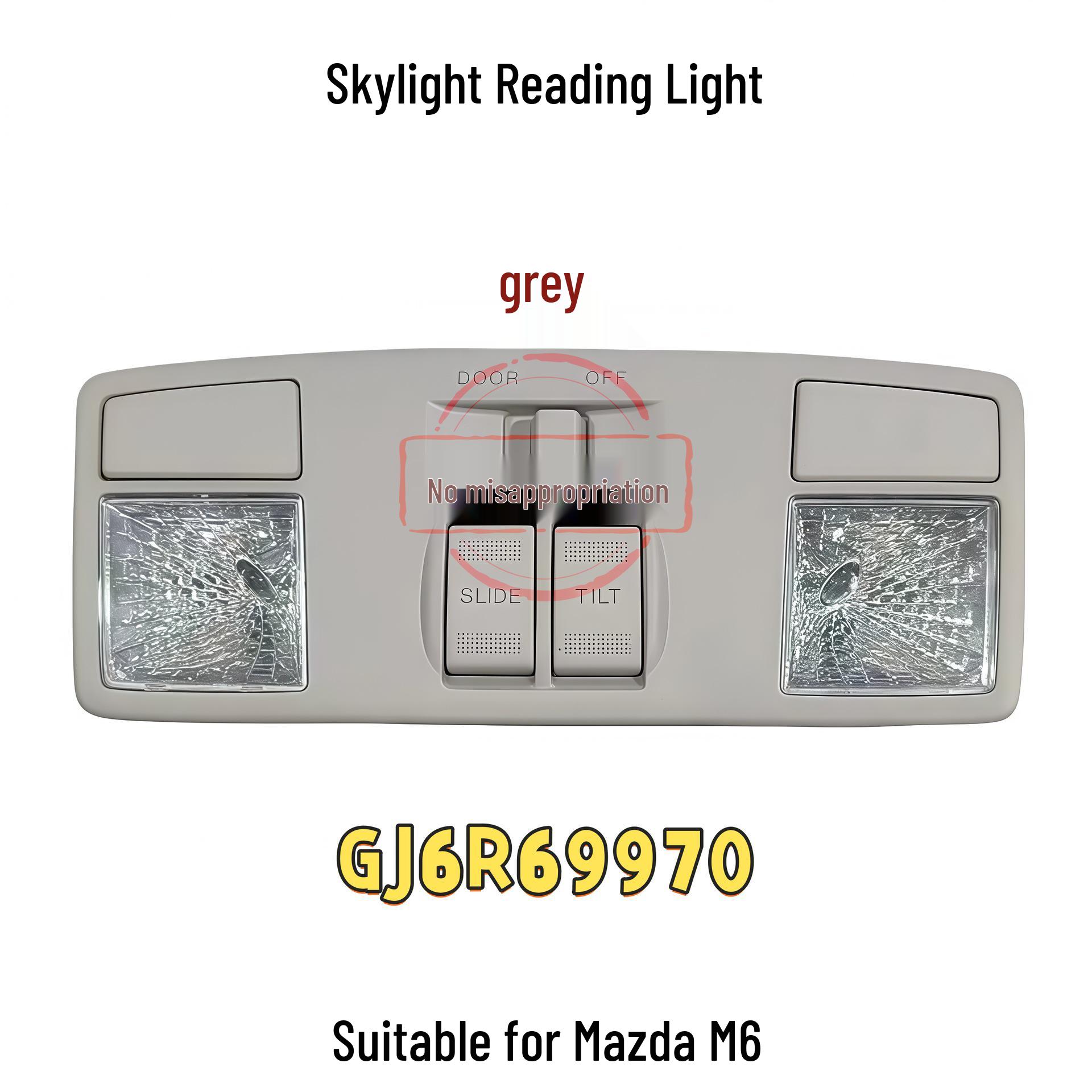 

Mazda M6 Sunroof Reading Light - Gray Sand (GJ6R-69-970) Beige 21*10*6, Net Weight 170g