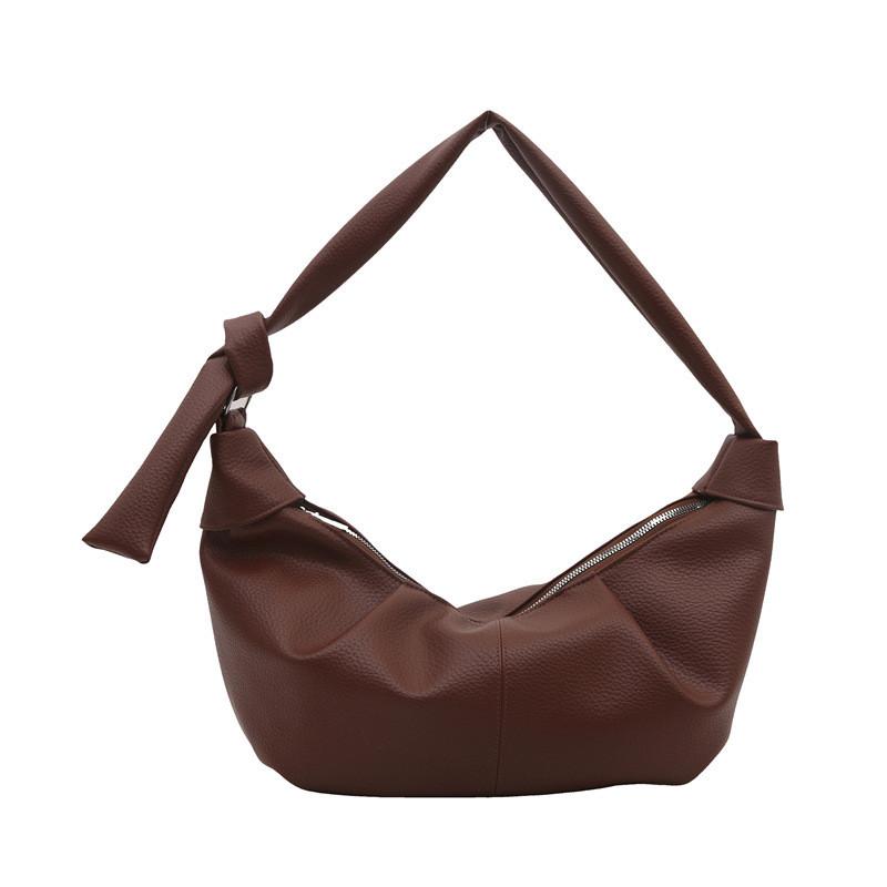 Dumpling Minimalist Modern Bag In Black White And Brown Perfect For Outfits Casual