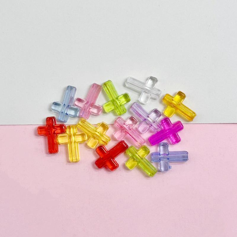 Acrylic Transparent Colored Beaded Badge/Card Holder Bracelet