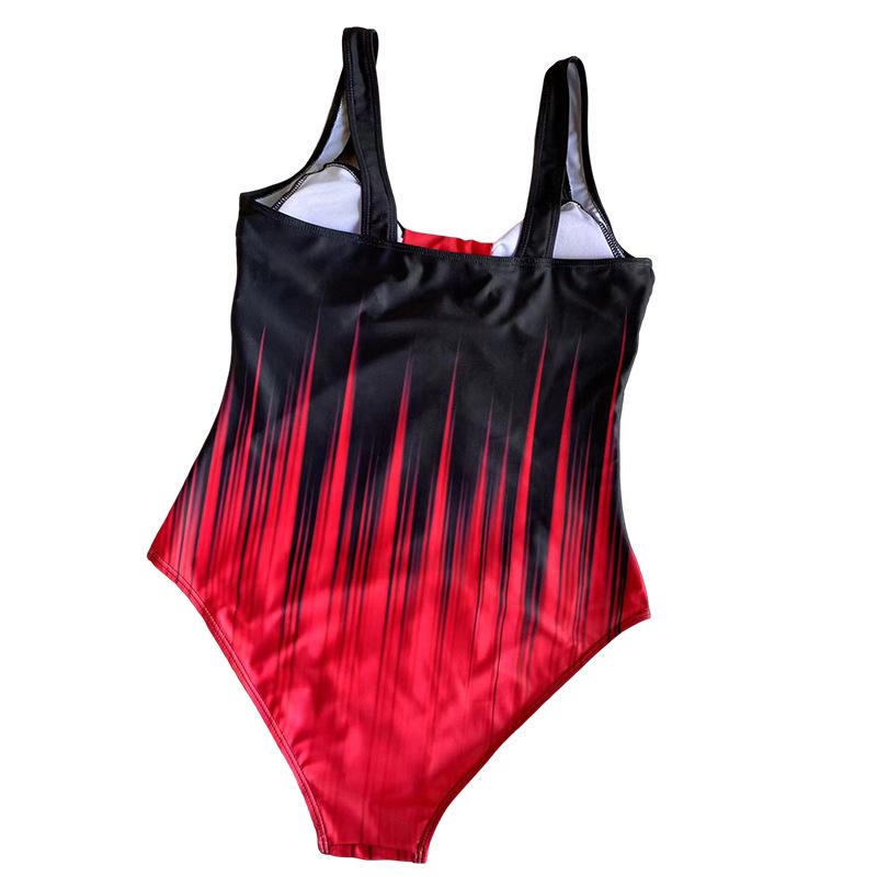 Gradient Sexy Backless One-Piece Swimsuit for Women