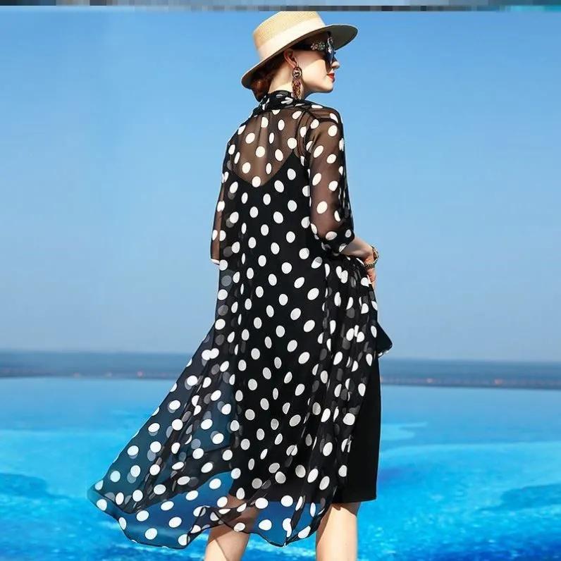 Women's Summer Lightweight Long-Sleeve Outerwear Cardigan Plus Size Sun Protection Top