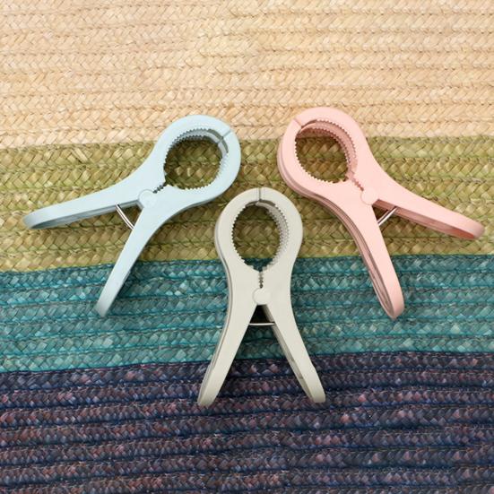 4 Pcs/Set Clips Plastic Thicken Great Spring Anti-slip Serrated Edge High Friction Clothing Clip for Home