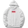 Li Ning Logo Embroidered Casual Hooded Pullover Fleece Sweatshirt Unisex Sweatshirt White AWDR615-1