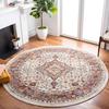 VIKAMA Mandala Medley Heimdeko Teppich Rutschfest Gemütlich Runde Bodenkunst für Boho Schlafzimmer und Verspielte Innenräume