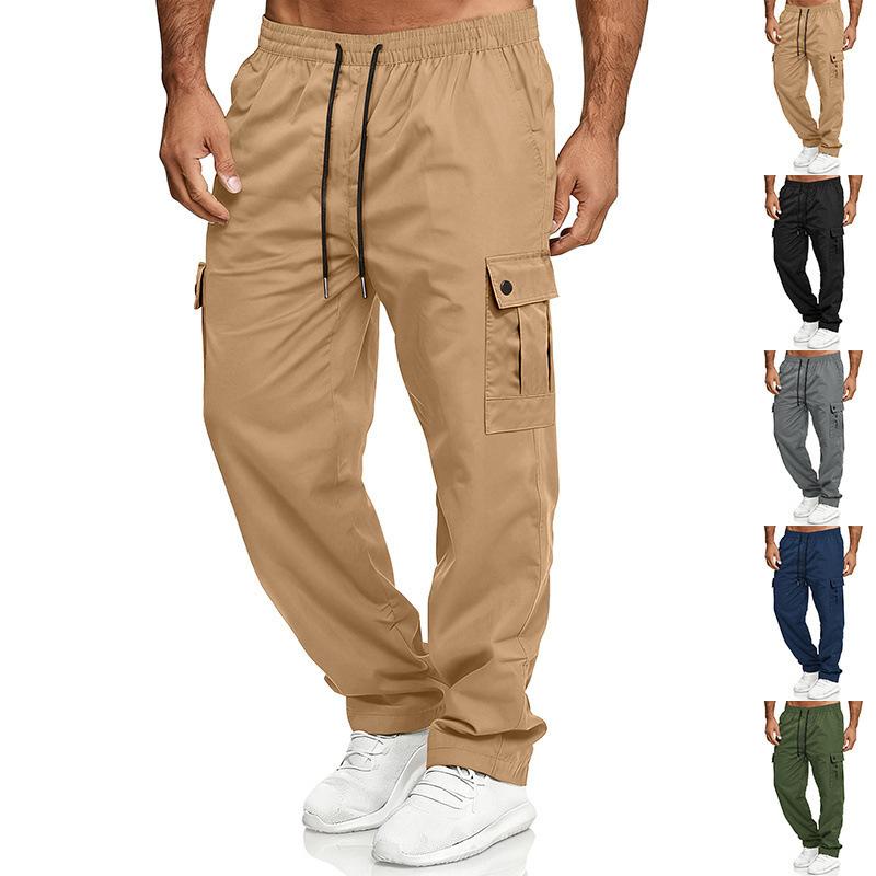 European and American Men's Casual Sports Overalls Outdoor Tactical Climbing Pants Tooling Casual Pants Men