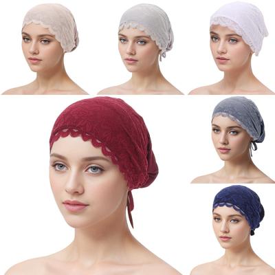 Modal Cotton Lace Bottom Hat Baotou Hat Muslim Hat 
