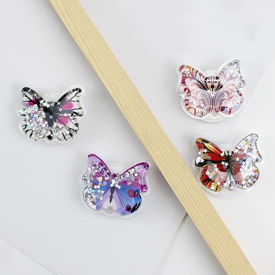 Handy Finger Faltbar Tragbar Schmetterling Halter Sturzsicher Treibsand Handy Erweiterbarer Ständer Griff