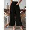 YYFS Women's Fashion Casual Solid Color Print High Waist Trousers Pants & Capris