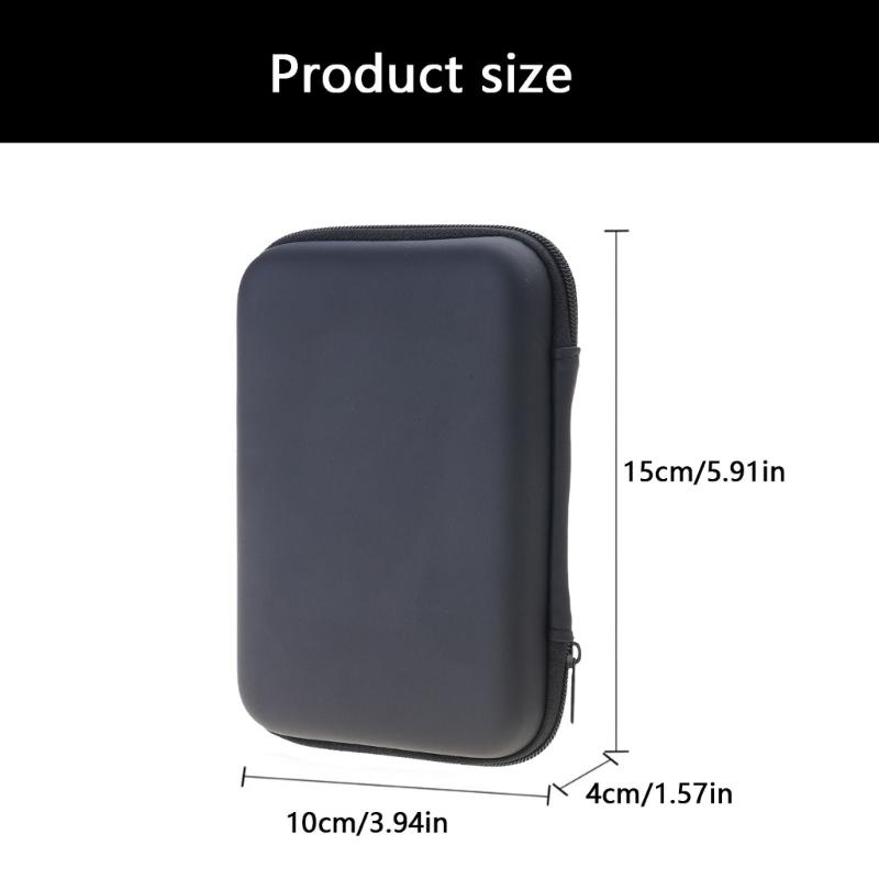 Handheld Game Console EVA Bag with Pocket Scratchproof Storage Box for R36S Protector Case Travel Carrying Pouch