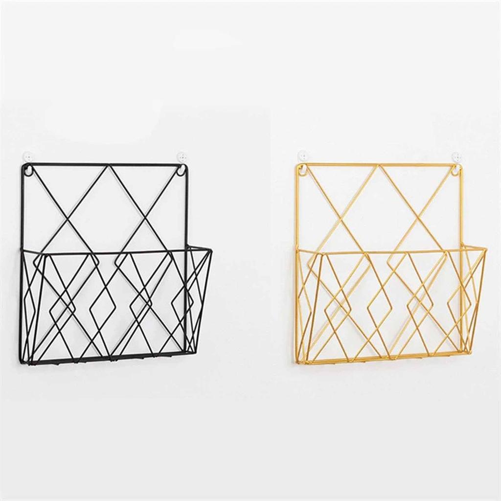 Wall-Mounted Storage Rack – Home Decoration Organizer for Magazines, Newspapers & Accessories, Stylish Wall Shelf