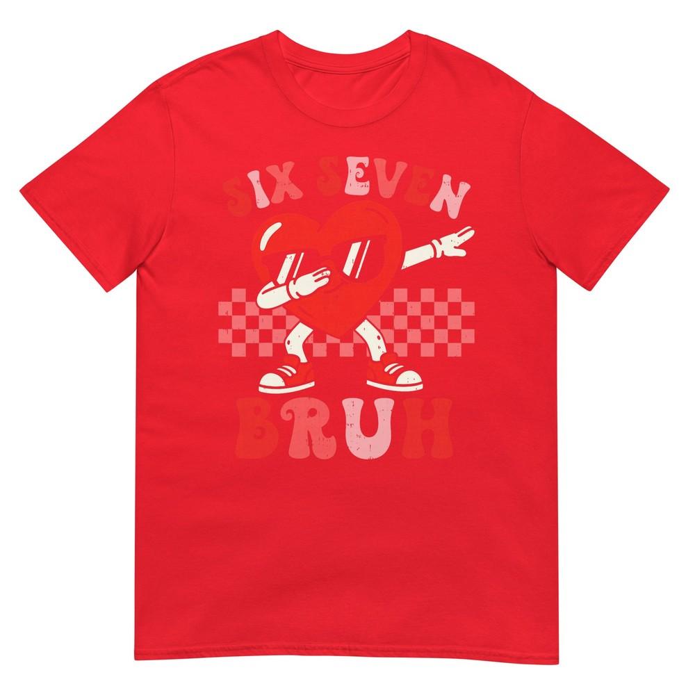 Six Seven 67 Meme Cool Valentines Day Teens Boys Girls Kids Tshirt S