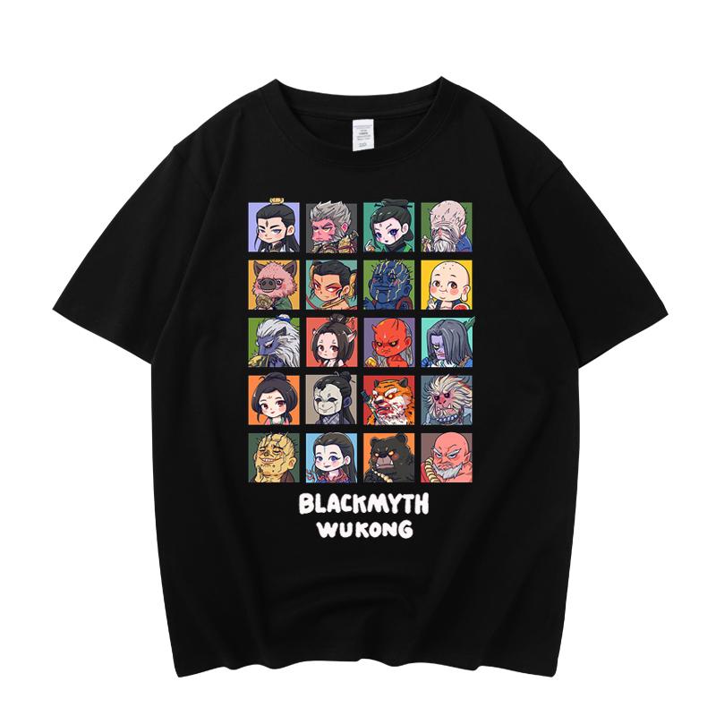 

Game Shirt Black Myth Wukong Printed Tee Men Woman Polyester Material Cheap Short Sleeve Graphic T Shirts Man Clothes 5XL різнокольоровий